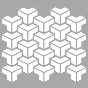 Artikel ST-1549 Gear Desen Stencil Tasarımı 30x30 cm Kanvas Tablo