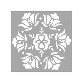 Artikel ST-1553 Mai Altıgen Karo Stencil Tasarımı 30x30 cm Kanvas Tablo