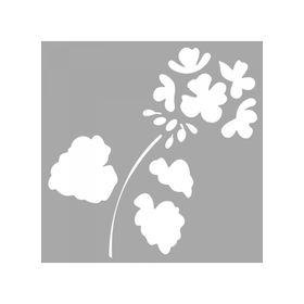 Artikel ST-1554 Tamika Çiçek Desen Stencil Tasarımı 30x30 cm Kanvas Tablo