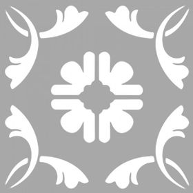Artikel ST-1555 Manat Karo Stencil Tasarımı 30x30 cm Kanvas Tablo
