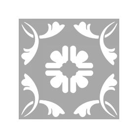 Artikel ST-1555 Manat Karo Stencil Tasarımı 30x30 cm Kanvas Tablo