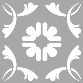 Artikel ST-1555 Manat Karo Stencil Tasarımı 30x30 cm Kanvas Tablo