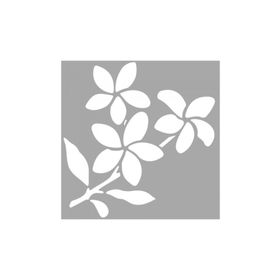 Artikel ST-1559 Darcia Çiçek Motif Stencil Tasarımı 30x30 cm Kanvas Tablo