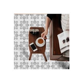 Artikel ST-156 İlüzyon Stencil Tasarımı 30x30 cm Kanvas Tablo