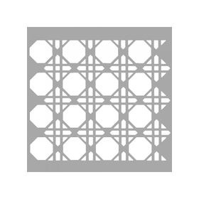 Artikel ST-1561 Sultan Motif Stencil Tasarımı 30x30 cm Kanvas Tablo