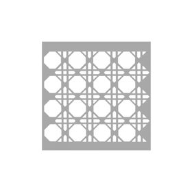 Artikel ST-1561 Sultan Motif Stencil Tasarımı 30x30 cm Kanvas Tablo