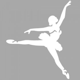 Artikel ST-1563 Harper Balerin Stencil Tasarımı 30x30 cm Kanvas Tablo