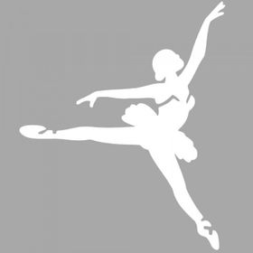 Artikel ST-1563 Harper Balerin Stencil Tasarımı 30x30 cm Kanvas Tablo
