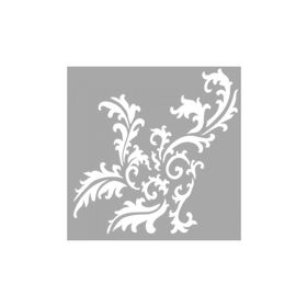 Artikel ST-1570 Courtney Çiçek Motif Stencil Tasarımı 30x30 cm Kanvas Tablo