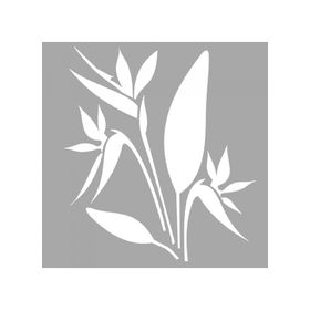 Artikel ST-1571 Simisola Çiçek Motif Stencil Tasarımı 30x30 cm Kanvas Tablo