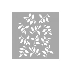 Artikel ST-1577 Fabiana Çiçek Motif Stencil Tasarımı 30x30 cm Kanvas Tablo