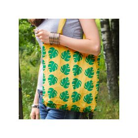 Artikel ST-158 Monstera Stencil Tasarımı 30x30 cm Kanvas Tablo