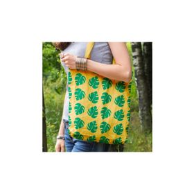 Artikel ST-158 Monstera Stencil Tasarımı 30x30 cm Kanvas Tablo