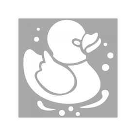 Artikel ST-1588 Sevimli Ördek Stencil Tasarımı 30x30 cm Kanvas Tablo