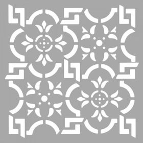 Artikel ST-1589 Milla Karo Stencil Tasarımı 30x30 cm Kanvas Tablo