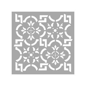Artikel ST-1589 Milla Karo Stencil Tasarımı 30x30 cm Kanvas Tablo