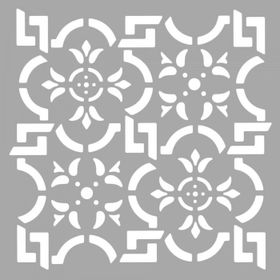 Artikel ST-1589 Milla Karo Stencil Tasarımı 30x30 cm Kanvas Tablo