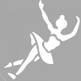 Artikel ST-1593 Luz Balerin Stencil Tasarımı 30x30 cm Kanvas Tablo