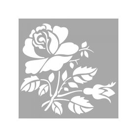 Artikel ST-1595 Becca Çiçek MotifiStencil Tasarımı 30x30 cm Kanvas Tablo