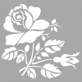 Artikel ST-1595 Becca Çiçek MotifiStencil Tasarımı 30x30 cm Kanvas Tablo