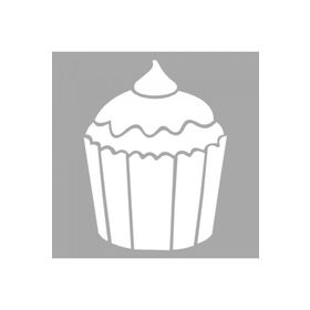 Artikel ST-1602 Nandini CupcakeStencil Tasarımı 30x30 cm Kanvas Tablo
