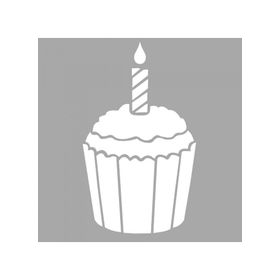 Artikel ST-1604 Roma CupcakeStencil Tasarımı 30x30 cm Kanvas Tablo