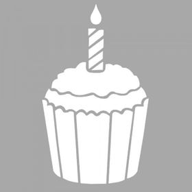 Artikel ST-1604 Roma CupcakeStencil Tasarımı 30x30 cm Kanvas Tablo
