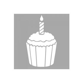 Artikel ST-1604 Roma CupcakeStencil Tasarımı 30x30 cm Kanvas Tablo