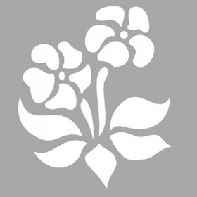 Artikel ST-1606 Adonia Çiçek Motif Stencil Tasarımı 30x30 cm Kanvas Tablo