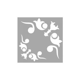Artikel ST-1607 Gia Motif Stencil Tasarımı 30x30 cm Kanvas Tablo