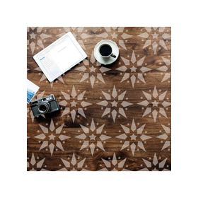 Artikel ST-163 Yıldız Stencil Tasarımı 30x30 cm Kanvas Tablo