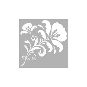 Artikel ST-166 Floral Stencil Tasarımı 30x30 cm Kanvas Tablo
