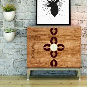 Artikel ST-169 Karo 10 Stencil Tasarımı 30x30 cm Kanvas Tablo