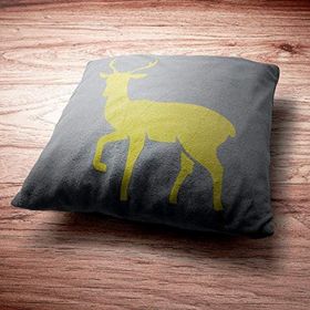 Artikel ST-175 Geyik 2 Stencil Tasarımı 30x30 cm Kanvas Tablo