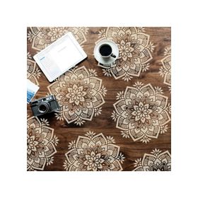 Artikel ST-207 Hibisküs Stencil Tasarımı 30x30 cm Kanvas Tablo