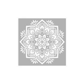 Artikel ST-207 Hibisküs Stencil Tasarımı 30x30 cm Kanvas Tablo