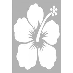 Artikel ST-207 Hibisküs Stencil Tasarımı 30x30 cm Kanvas Tablo