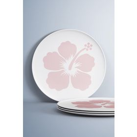 Artikel ST-207 Hibisküs Stencil Tasarımı 30x30 cm Kanvas Tablo