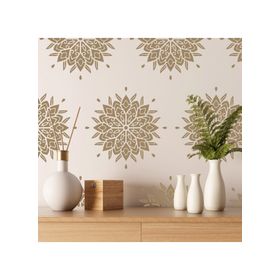 Artikel ST-210 Mandala 7 Stencil Tasarımı 30x30 cm Kanvas Tablo