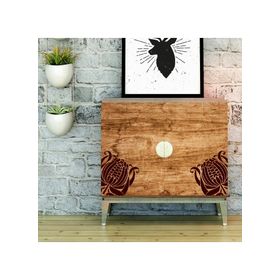 Artikel ST-216 Çiçek Karo 5 Stencil Tasarımı 30x30 cm Kanvas Tablo