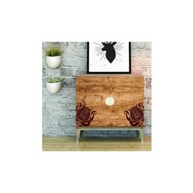 Artikel ST-216 Çiçek Karo 5 Stencil Tasarımı 30x30 cm Kanvas Tablo