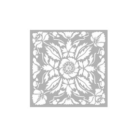 Artikel ST-223 Çini 3 Stencil Tasarımı 30x30 cm Kanvas Tablo