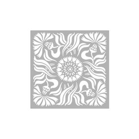 Artikel ST-224 Çini 4 Stencil Tasarımı 30x30 cm Kanvas Tablo