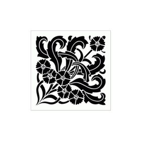 Artikel ST-234 Çini 7 Stencil Tasarımı 30x30 cm Kanvas Tablo