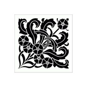 Artikel ST-234 Çini 7 Stencil Tasarımı 30x30 cm Kanvas Tablo