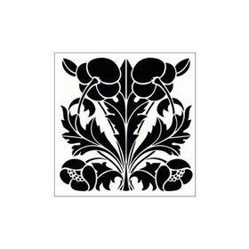 Artikel ST-235 Çini 8 Stencil Tasarımı 30x30 cm Kanvas Tablo