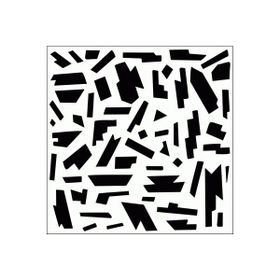 Artikel ST-241 Sürreal Stencil Tasarımı 30x30 cm Kanvas Tablo