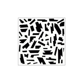 Artikel ST-241 Sürreal Stencil Tasarımı 30x30 cm Kanvas Tablo