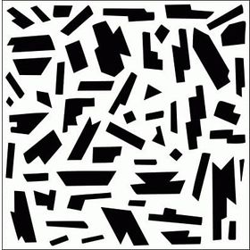 Artikel ST-241 Sürreal Stencil Tasarımı 30x30 cm Kanvas Tablo