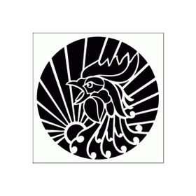Artikel ST-242 Horoz Stencil Tasarımı 30x30 cm Kanvas Tablo